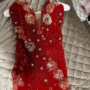 Wedding Prom Dress Red Mermaid Style - new, NEVER WORN